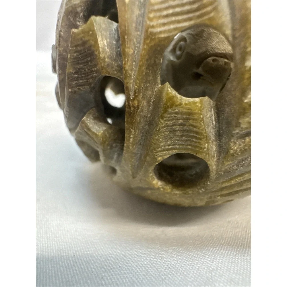 Egg Within An Egg Bird & Baby Bird Marble 4x3x3 inches Made in India